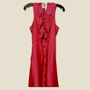 Twelve by Twelve Pink Sleeveless Ruffle Dress